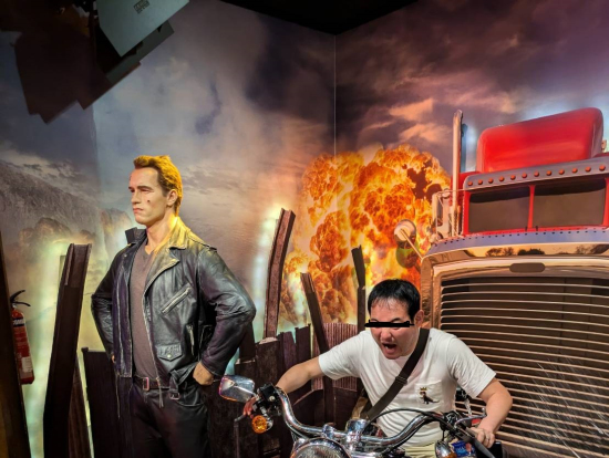 シュワちゃんと共演笑