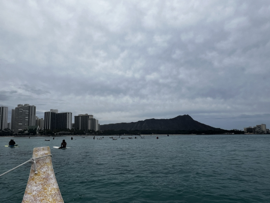 波待ちの時に見たダイヤモンドヘッド