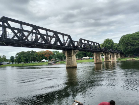 川(ボート)から眺めた橋
