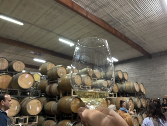 倉庫内でも試飲