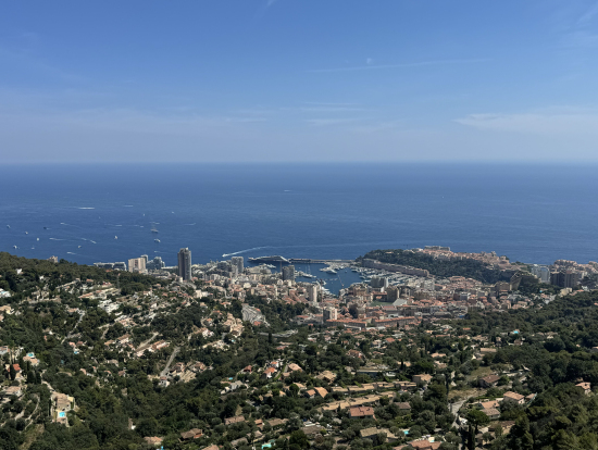 テュルビー村からモナコを一望