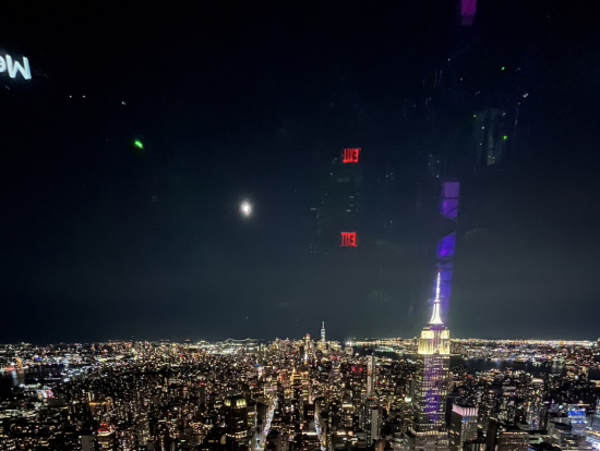 南側、マンハッタン島のダウンタウン方面