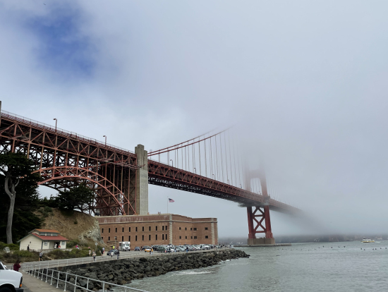 やっと少し霧が晴れた瞬間