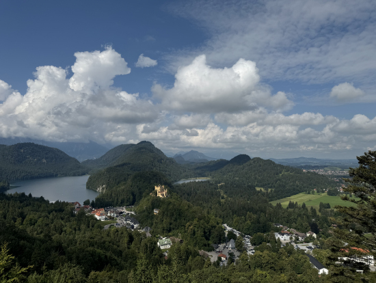 ノイシュバンシュタイン城からの眺め