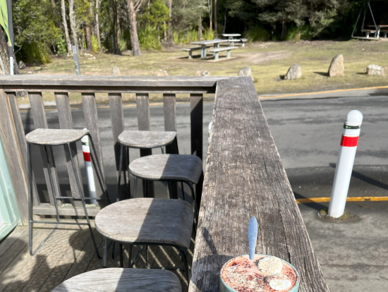 カフェにて。マシュマロ入り。