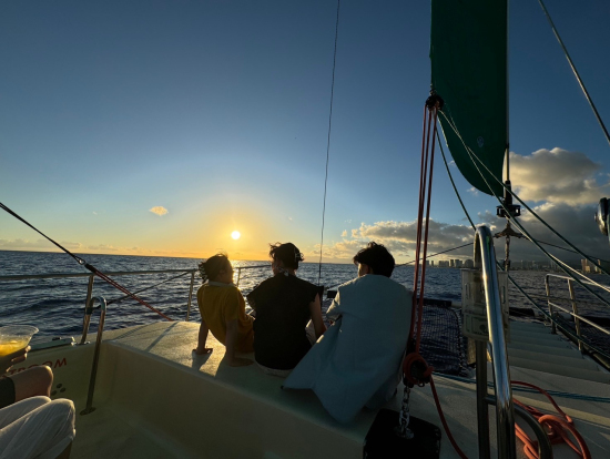 夕日がとっても綺麗でベストショット撮れます
