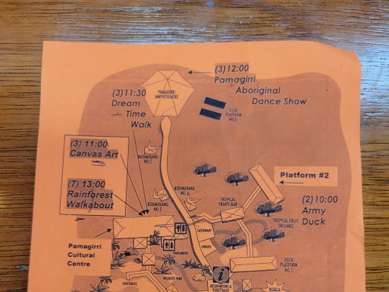 レインフォレストでのスケジュール