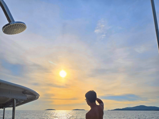 夕日最高でした