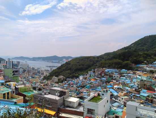 カムチョン文化村の絶景ポイントから