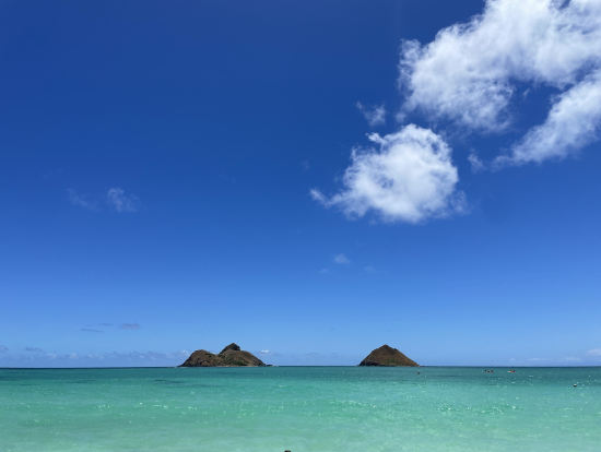 見たくてたまらなかったエメラルドグリーンの海♡