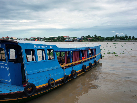 メコン川クルーズの船着き場