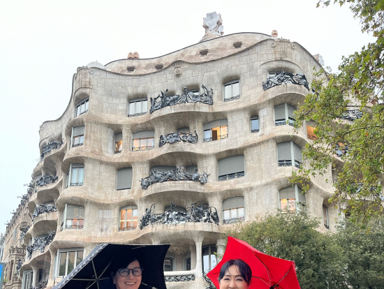 曲線の美しいカサ・ミラでした