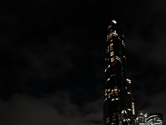 船からの夜景です。