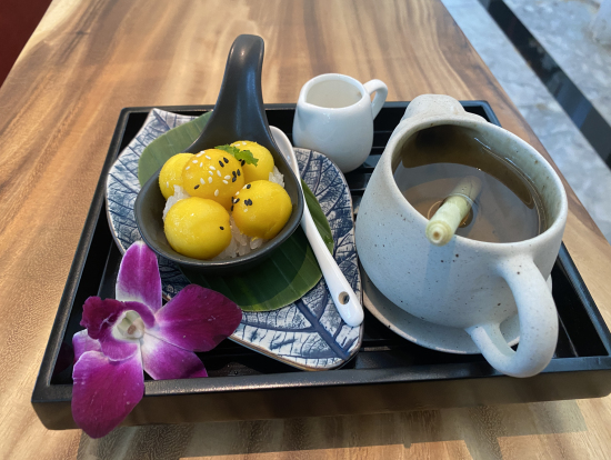 マッサージ後にはフルーツも