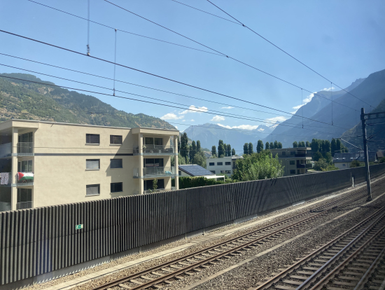車窓からの景色（フィスプ付近）