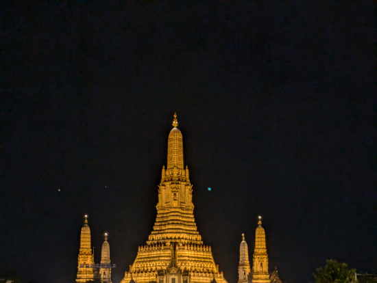 ライトアップがきれいでした。