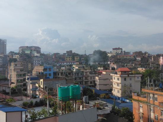 ホテルからのカトマンドゥの景色