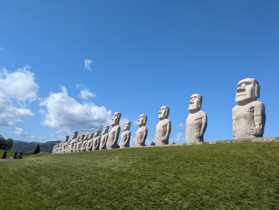真駒内 モアイ像