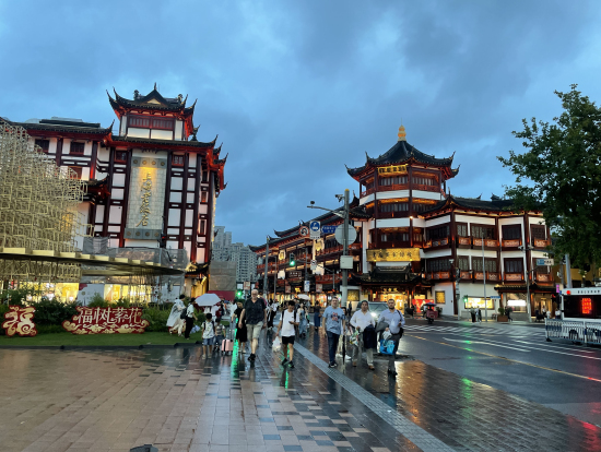あいにくの雨でしたが、ライトアップが綺麗でした。
