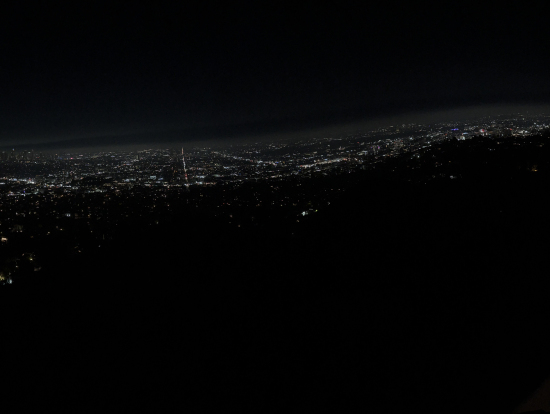 夜景をiPhoneでpanoramaに撮るのは難しい