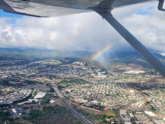 何度も虹に遭遇しました。