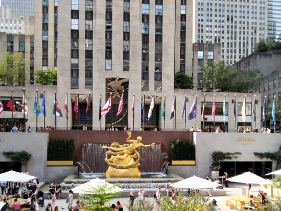 シティパスで選んだロックフェラー展望台への広場