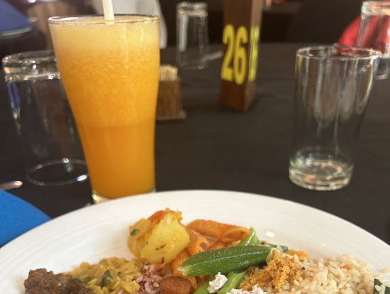 フレッシュジュースはどれも本当に美味しかった!そしてスリランカカレーは毎日楽しめました。