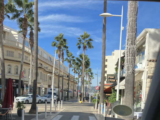 カンヌドライブ中