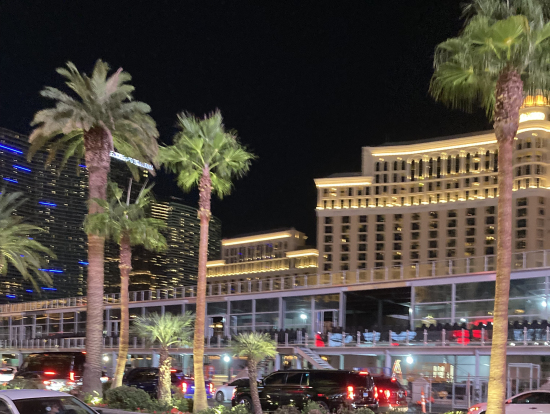 F1の観覧席がベラージオホテルの前にあります。