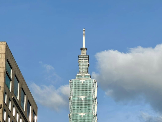 2階席で撮った台北101