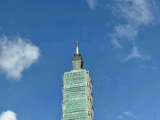 2階席で撮った台北101