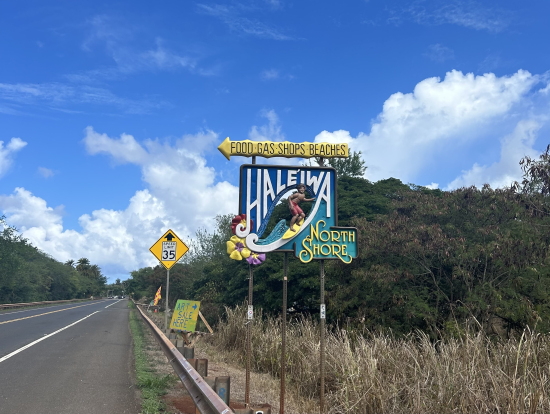 ハレイワの看板