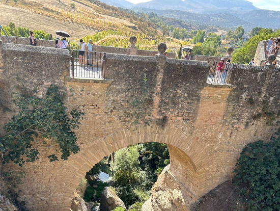 ロンダのヌエボ橋を望む