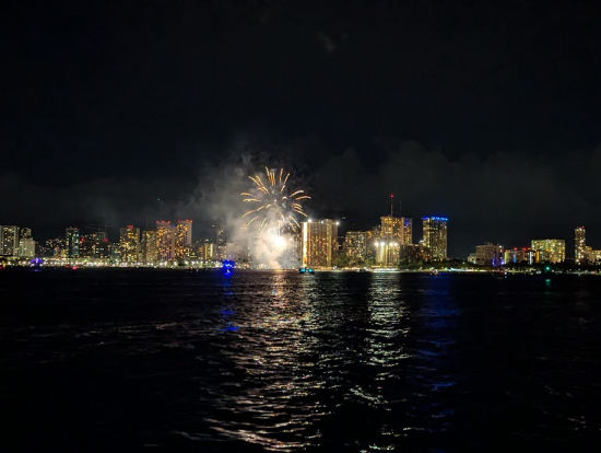 ヒルトンホテルの花火2