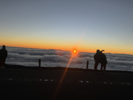 雲海が鬼塚の観測ポイントより押し下げられていると星空の期待大です