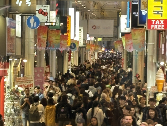 ハッピーハロウィンの混雑ぶり