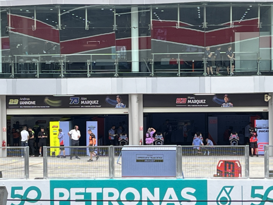 Paddock view from the main grand stand
