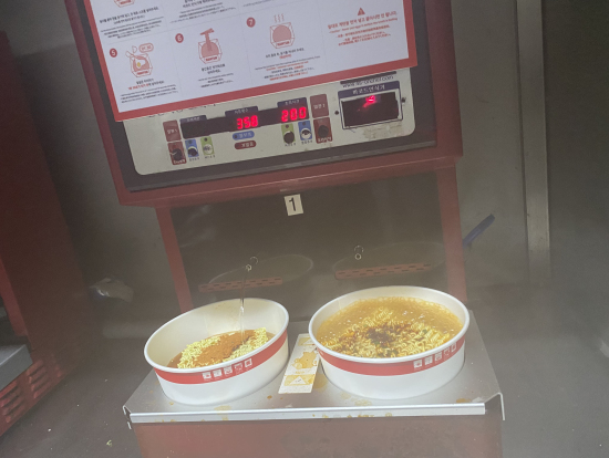 ラーメンは、出来上がりまでカウントされます