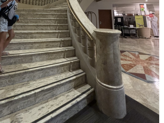 2階のロビーから